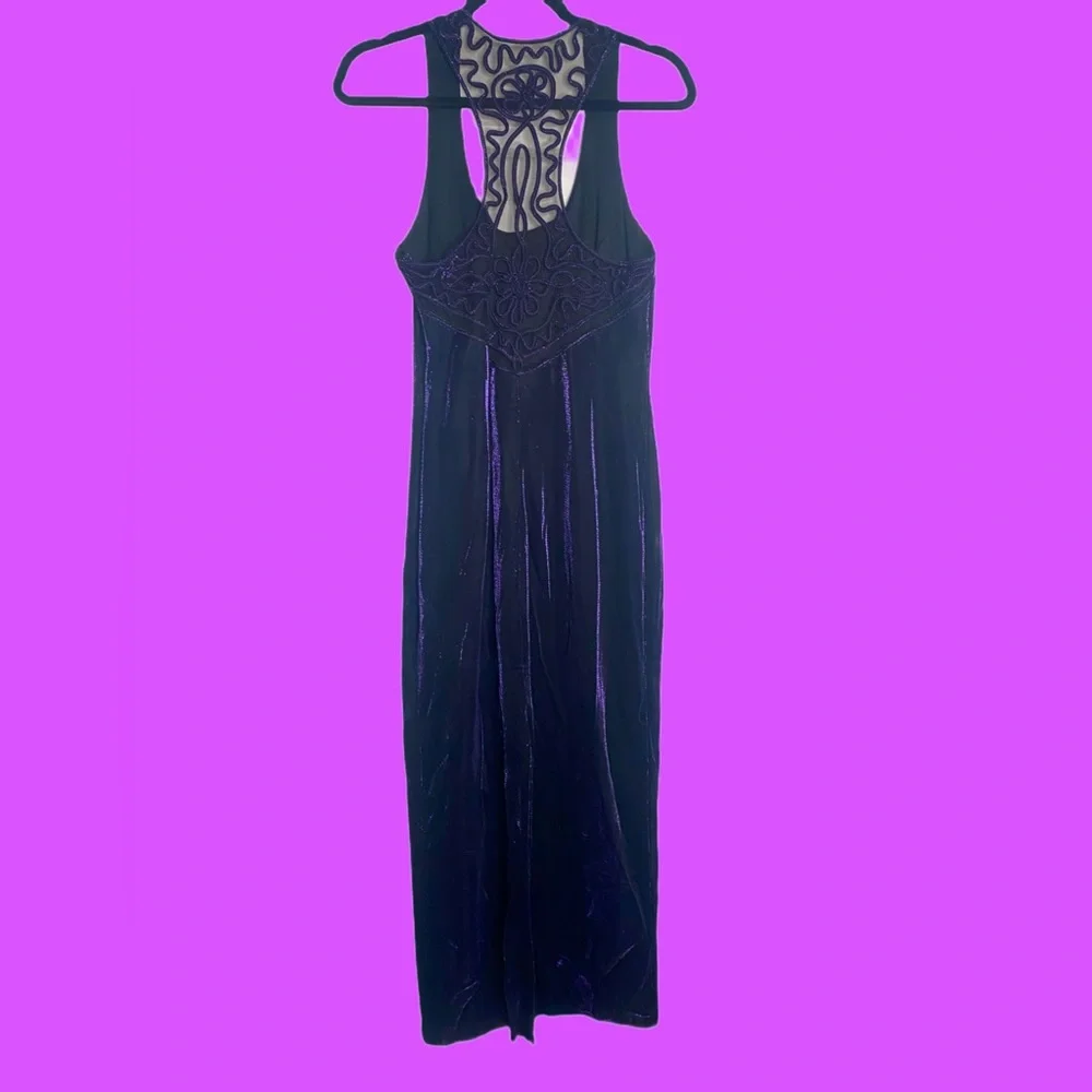 Vintage whimsigoth purple shimmer dress - Picture 1 of 8